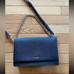 Kate Spade Black Crossbody Bag with Chain